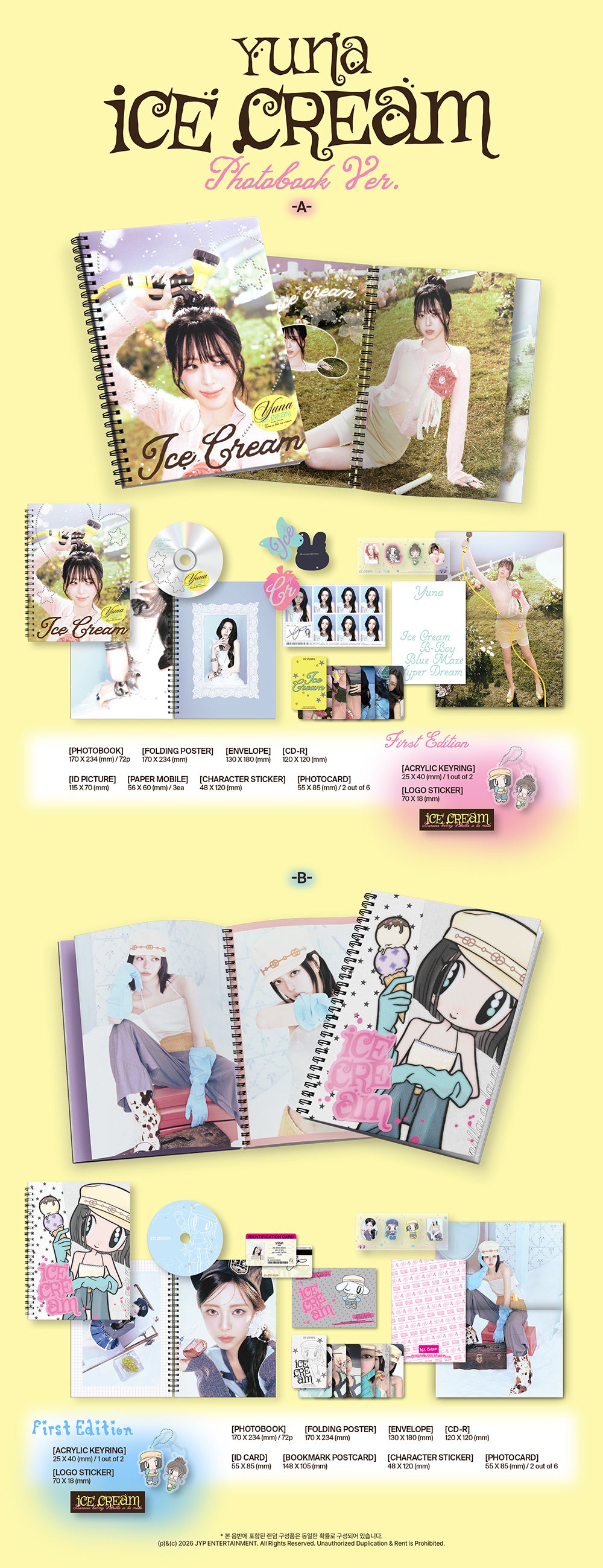 YUNA - Ice Cream [1st Mini Album - Photobook Ver.] gallery image 1