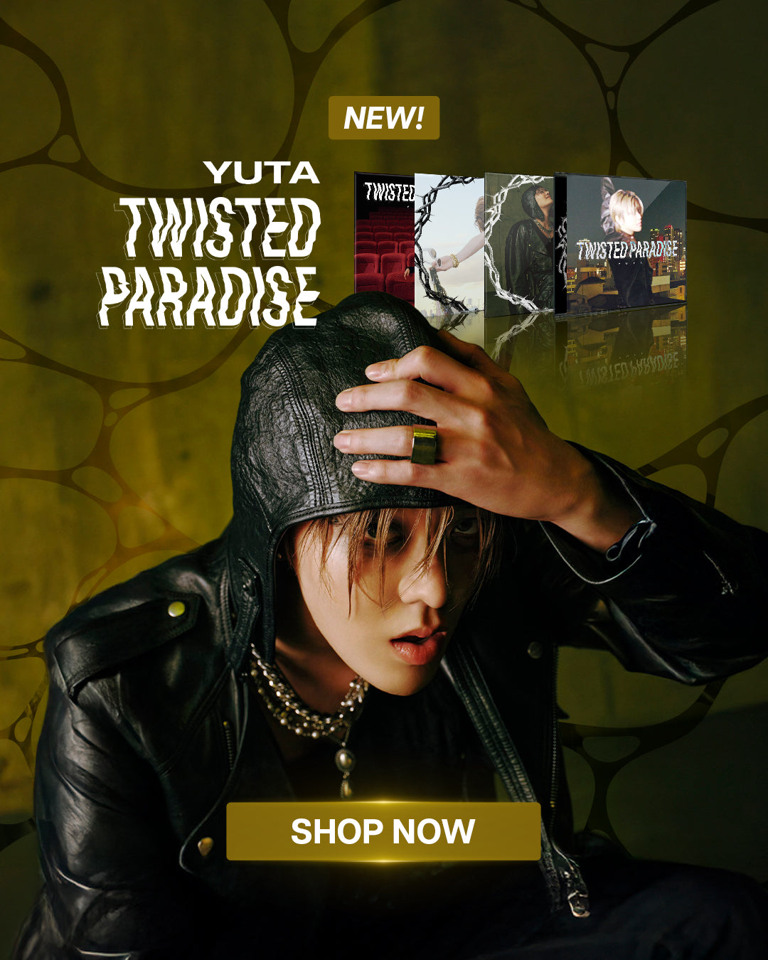 YUTA TWISTED PARADISE Banner Mobile Short