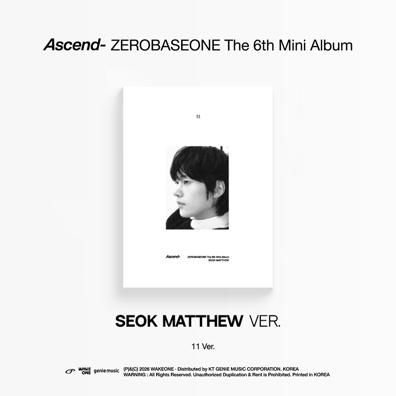 ZEROBASEONE - Ascend- [6th Mini Album - 11 Ver.] - K PLACE