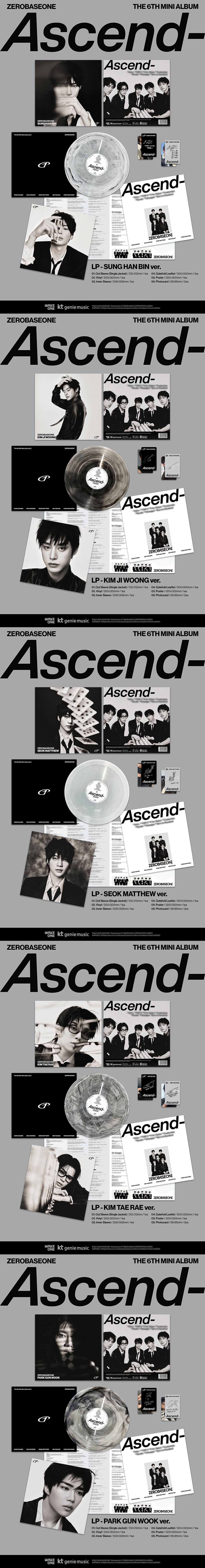 ZEROBASEONE - Ascend- [6th Mini Album - LP ver.]