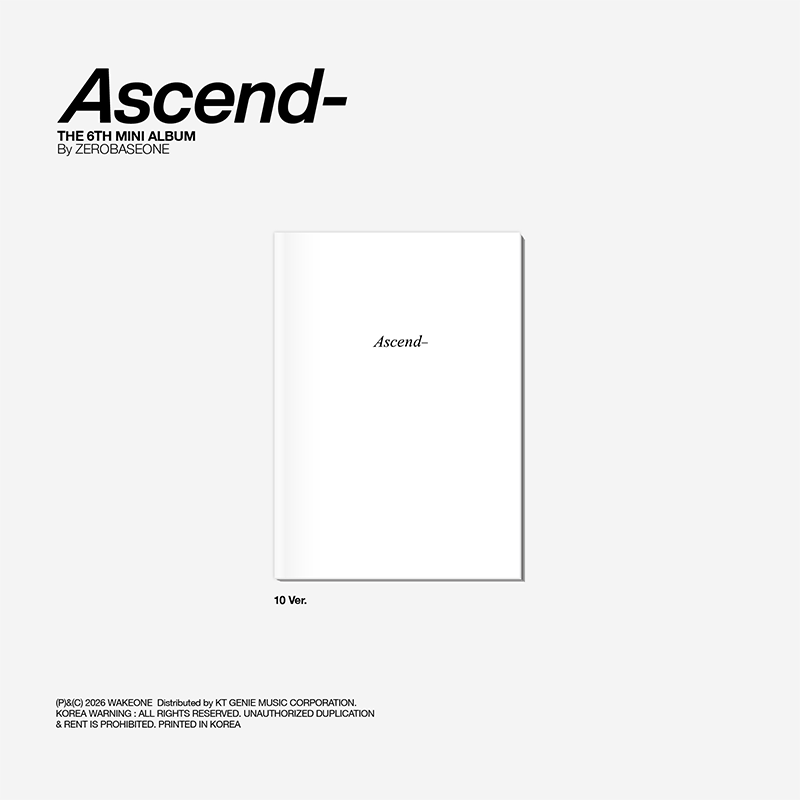 ZEROBASEONE Ascend 6th Mini Album Photobook Ver - 10 Ver - Main Image