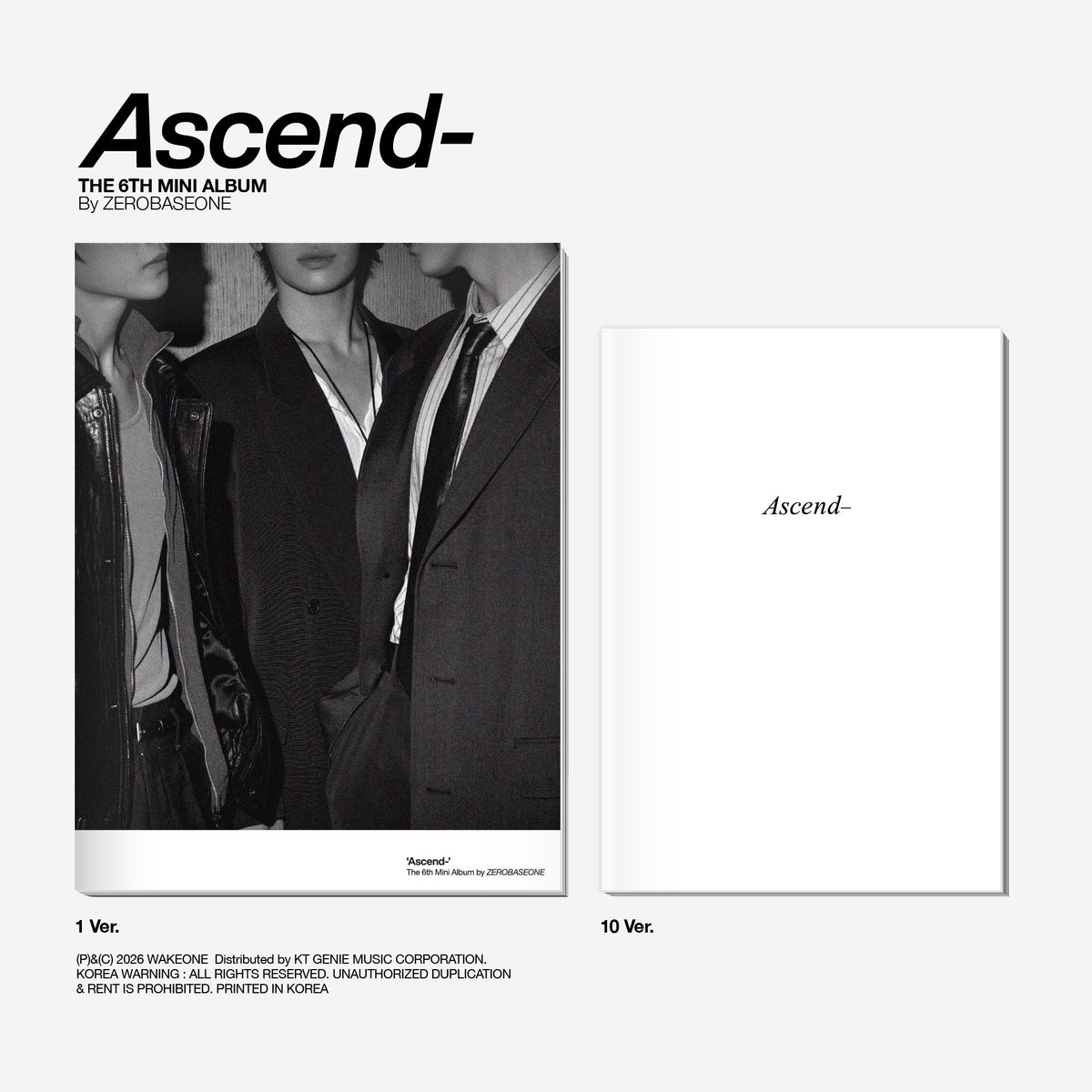 ZEROBASEONE Ascend 6th Mini Album Photobook Ver - Main Image