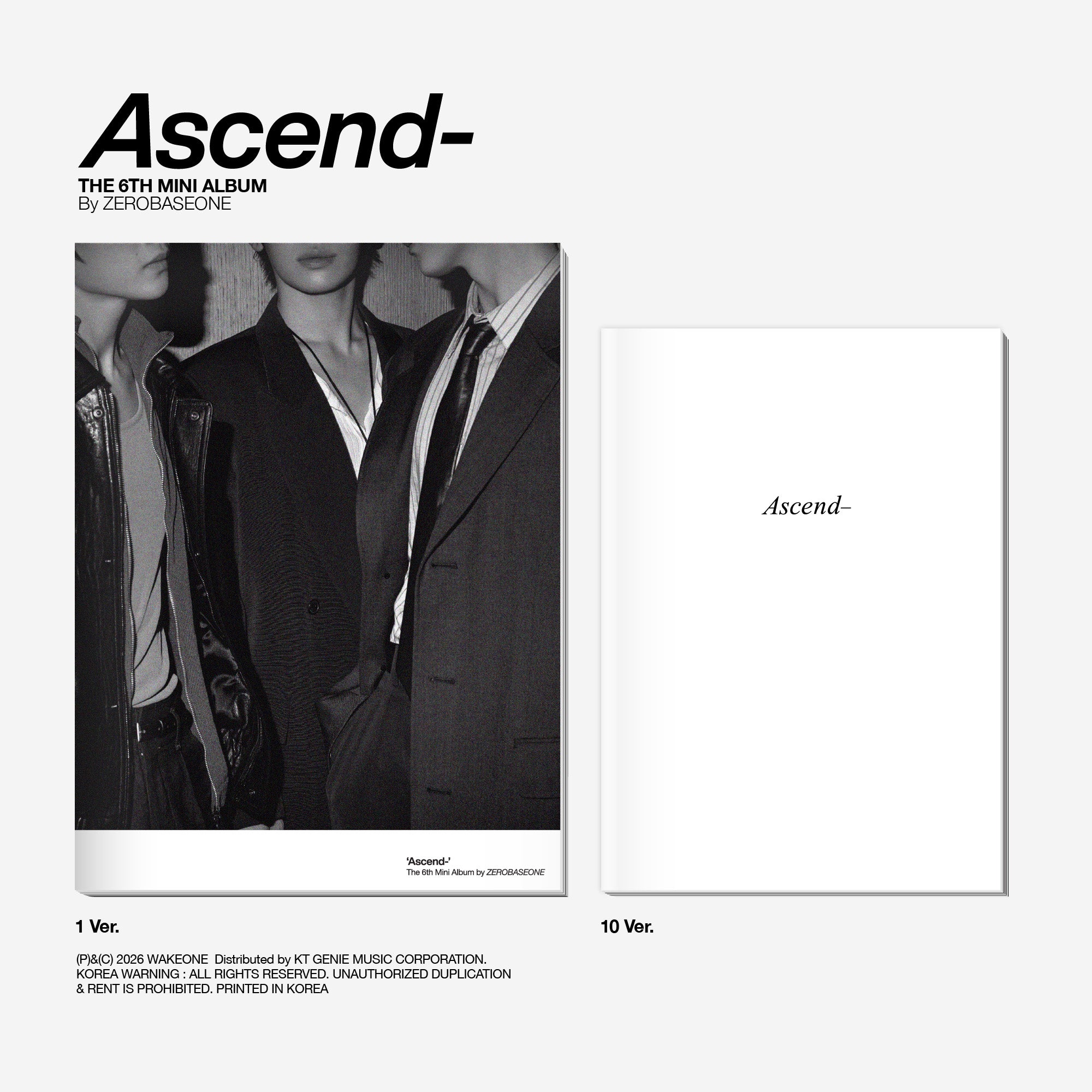 ZEROBASEONE - Ascend- [6th Mini Album - Photobook Ver.] - K PLACE