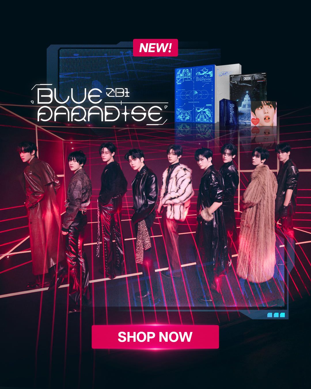 ZEROBASEONE Blue Paradise Banner Mobile 2