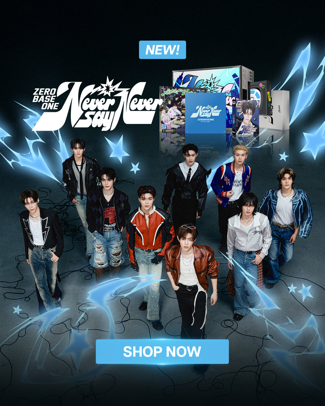 ZEROBASEONE NEVER SAY NEVER 1st Album - Banner Mobile