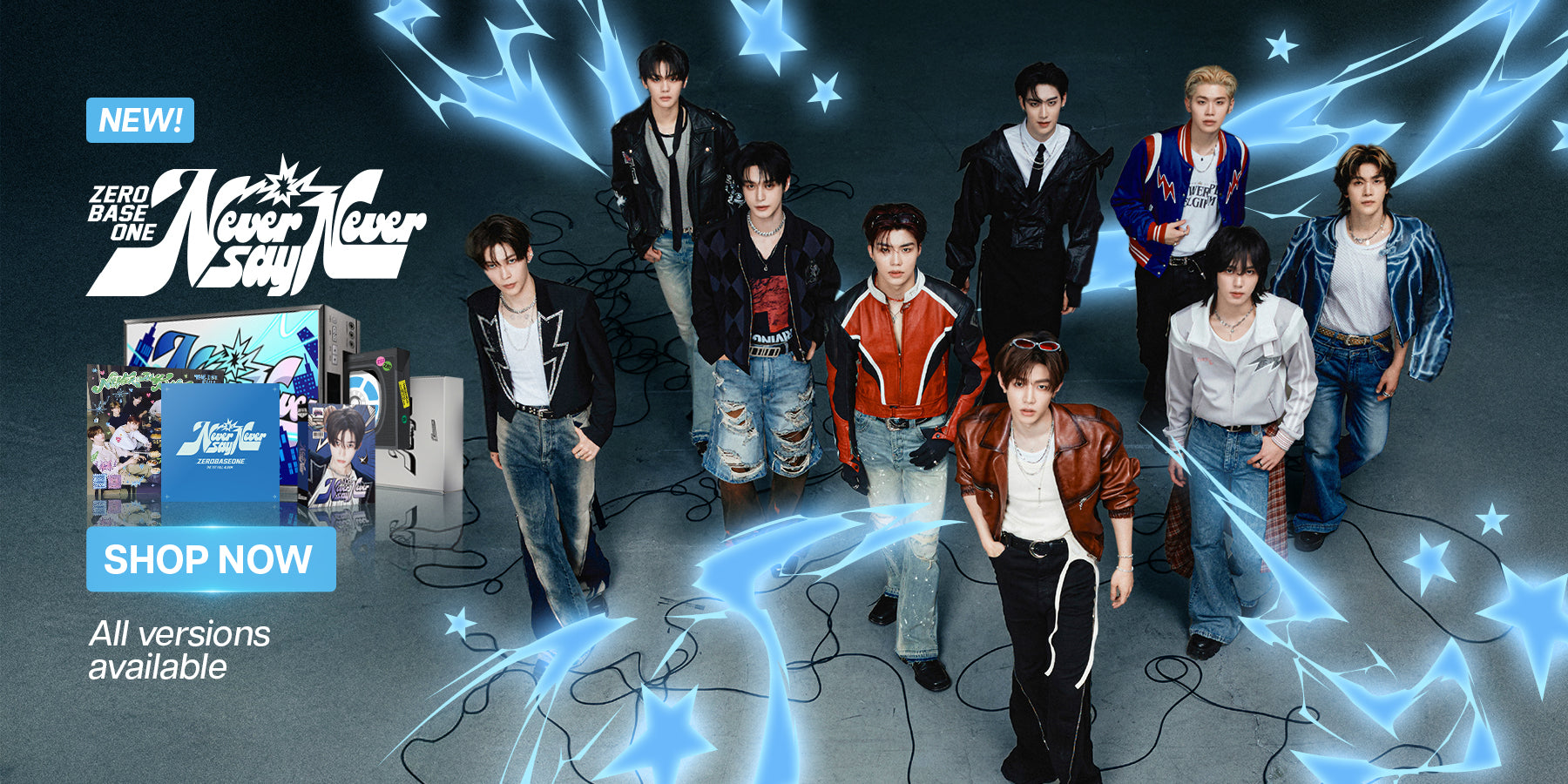 ZEROBASEONE NEVER SAY NEVER 1st Album - Banner