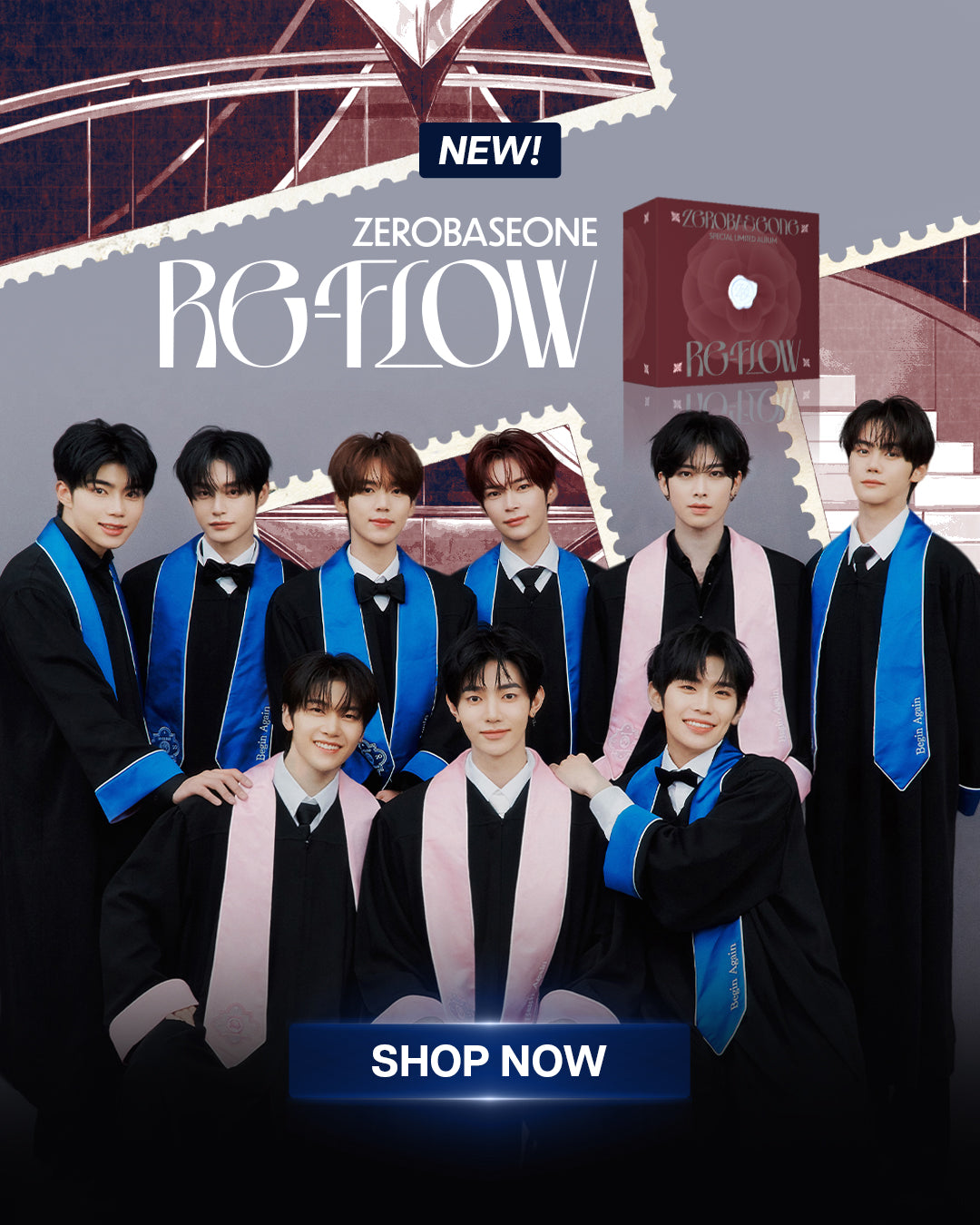 ZEROBASEONE RE-FLOW Album - Mobile Banner