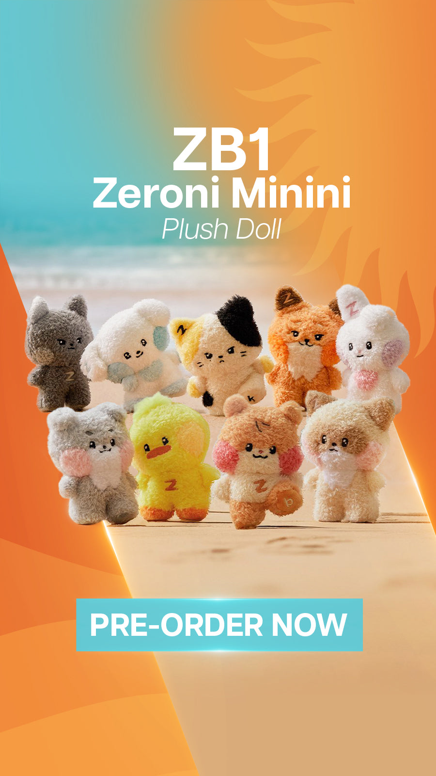 ZEROBASEONE Zeroni Minini Plush Doll Pre-Order Mobile Banner