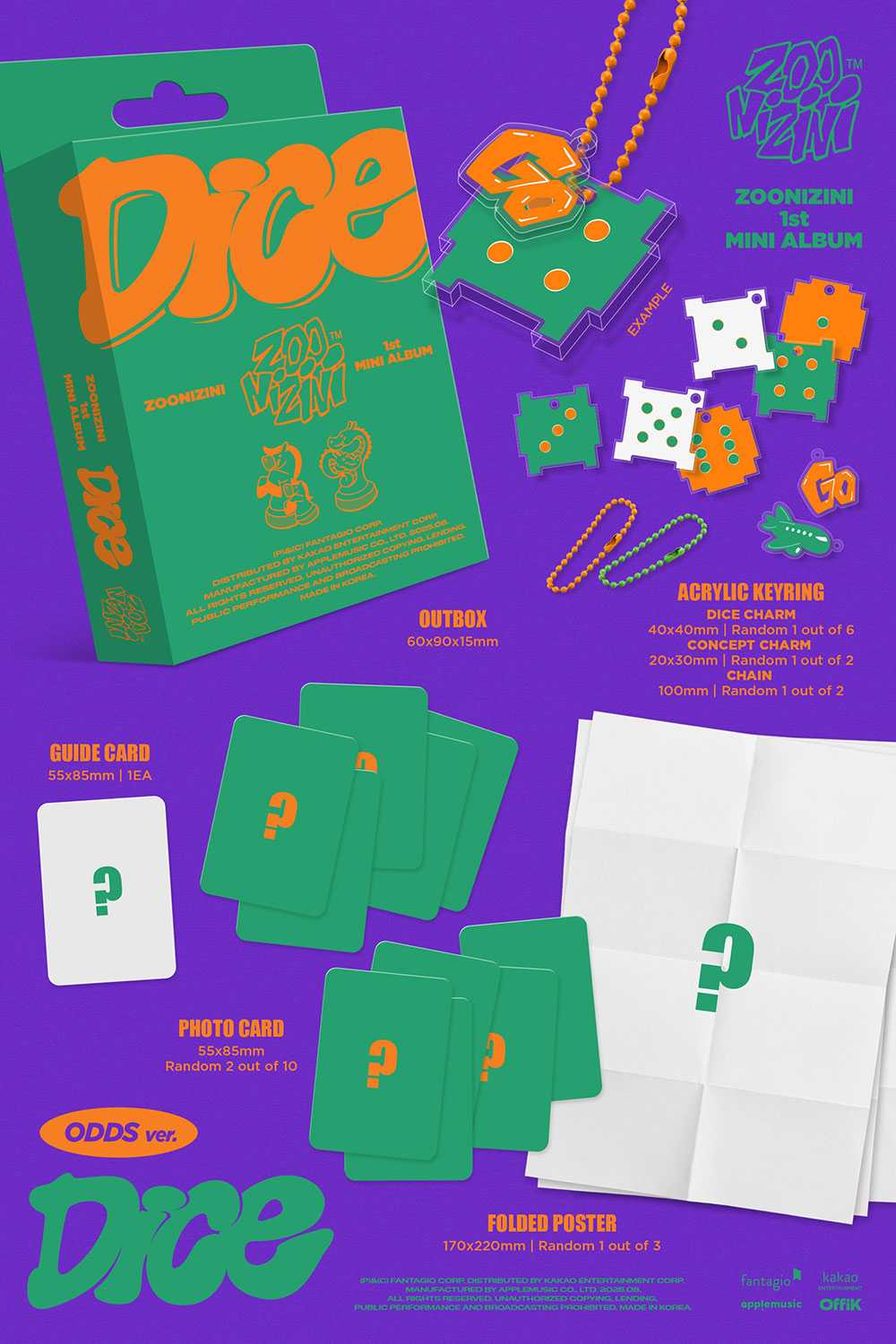 ZOONIZINI - DICE [1st Mini Album] - K PLACE